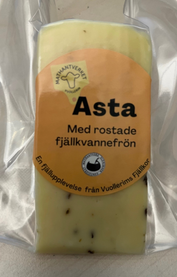 Fjällko ost Asta med fjällkvannefrö 170g i gruppen Mat & Dryck / Mat hos Familjekortet Sverige AB (10172_Asta ost)